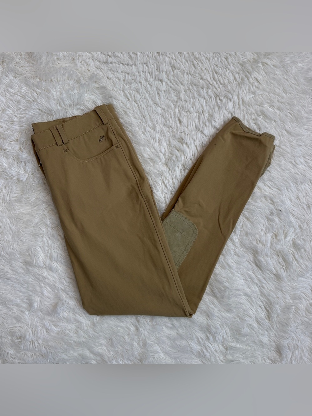 Women’s Size 32L Dark Tan Pikeur Knee Patch Horseback Riding Breeches. Good Cond